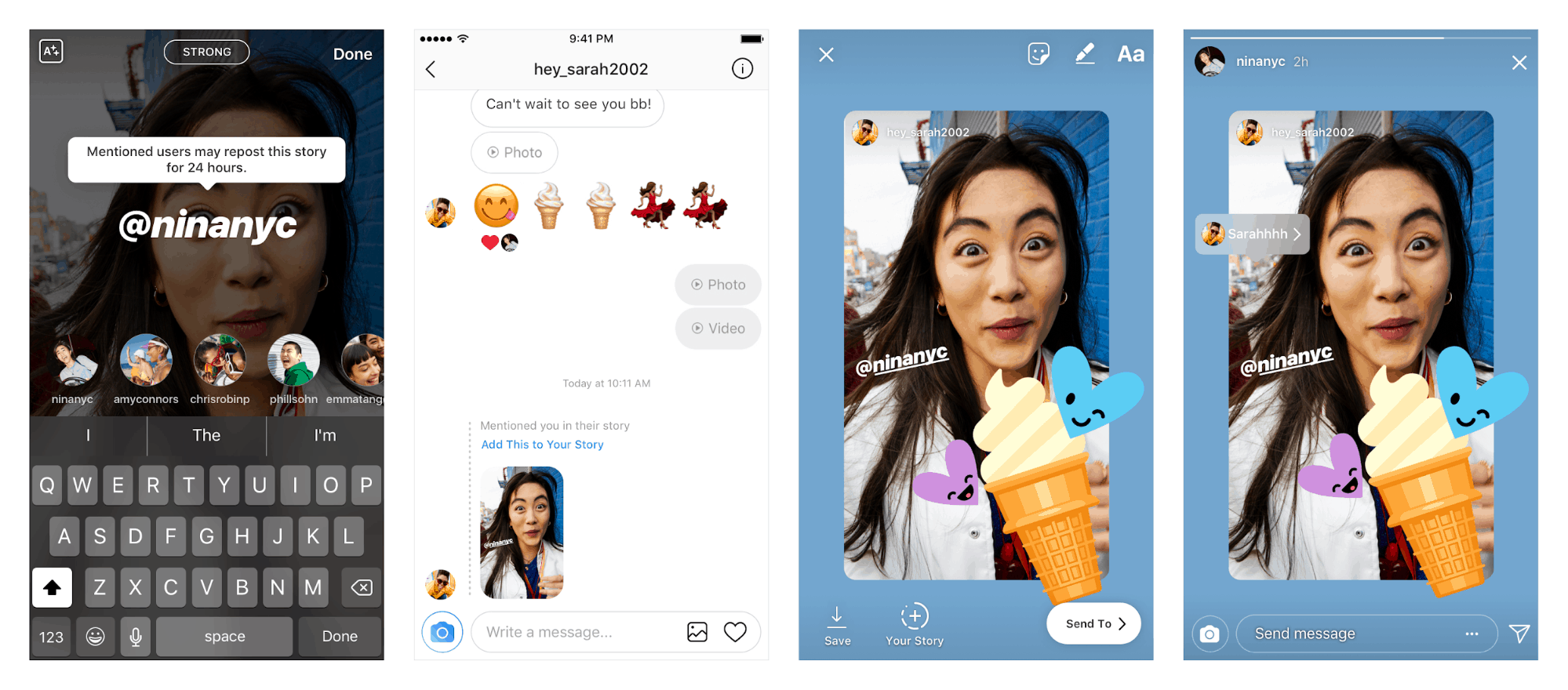 Instagram, emojis, iOS, Android.