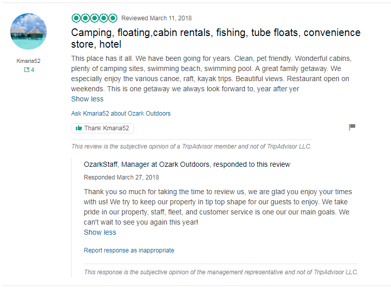 hotel customer reviews