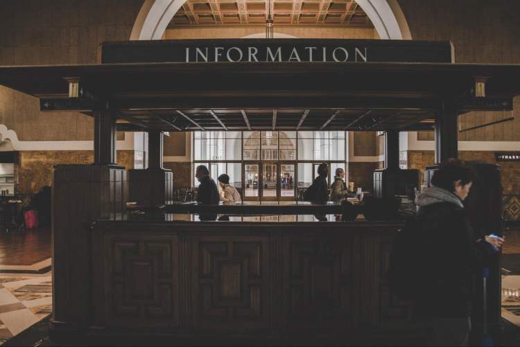 information desk