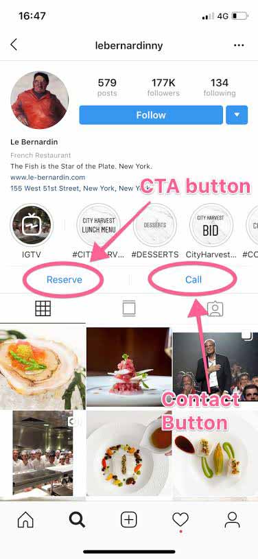 Instagram account