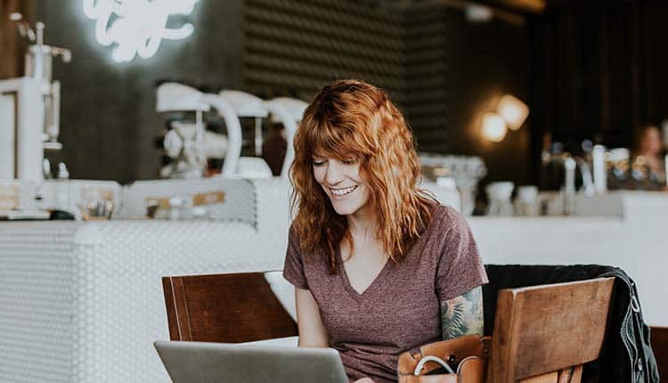 smiling woman