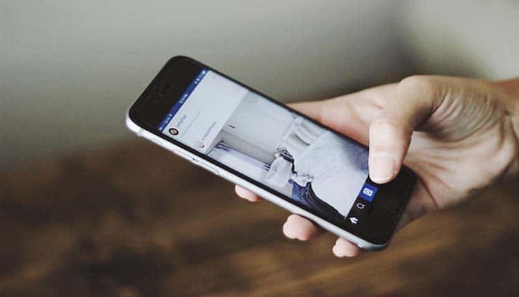 phone on hand