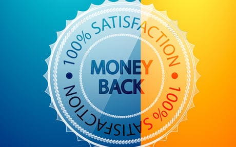 A circular label with text.