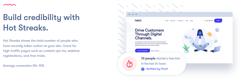 Hotstreaks - build credibility with hotstreaks.