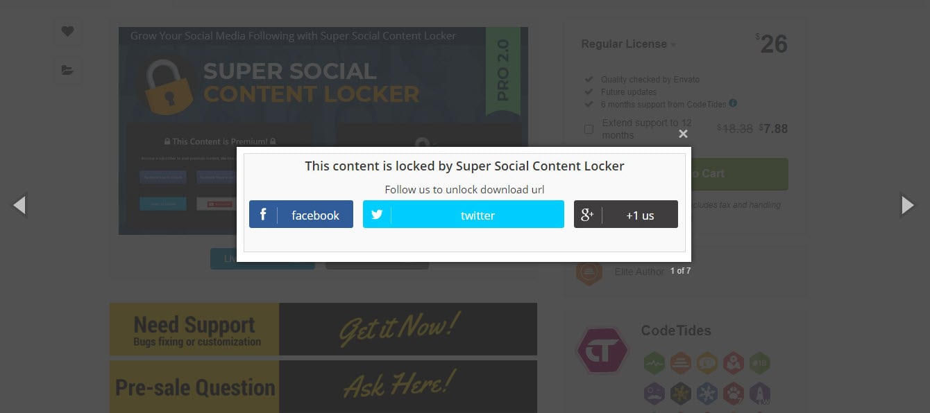 Super social link builder - screenshot.