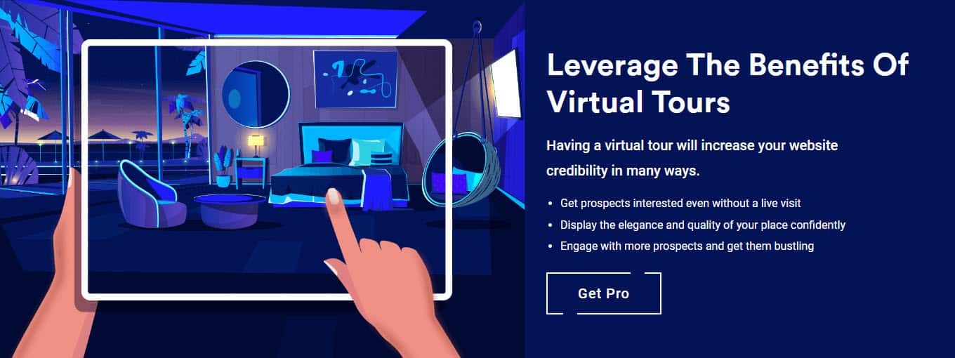 Leverage the benefits of virtual tours.